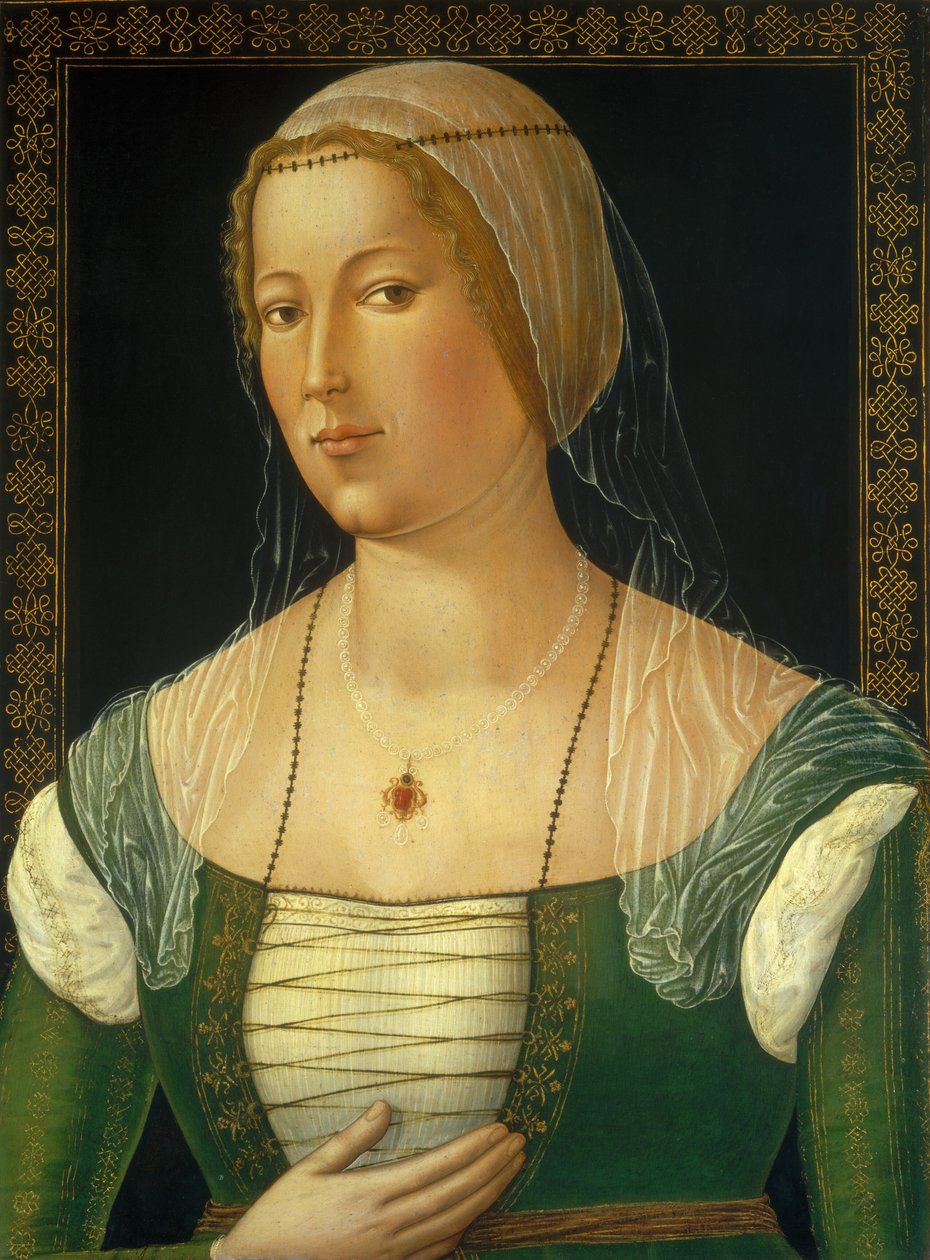 若い女性の肖像、c。 1508年。 作： ジローラモ・ディ・ベンヴェヌート