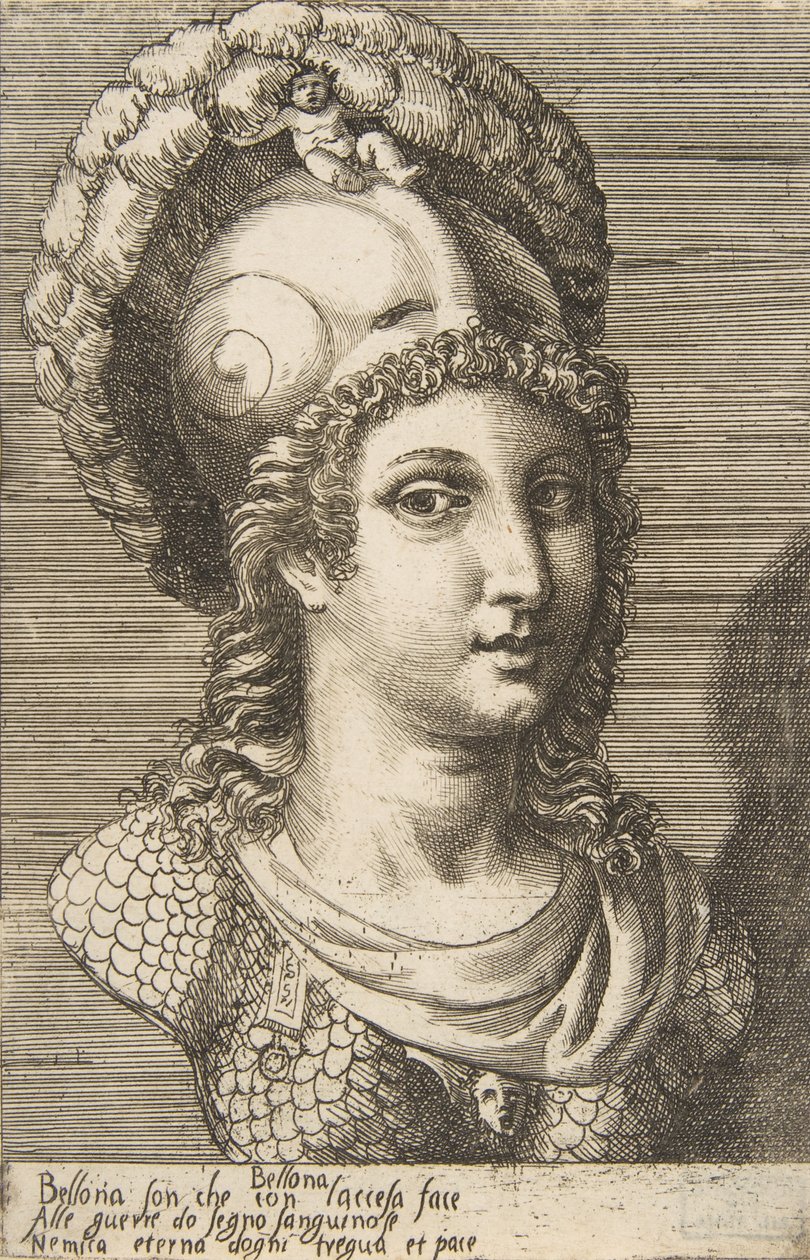 ベローナの胸像、約。 1531-76。 作： ジュリオ・ボナソーネ