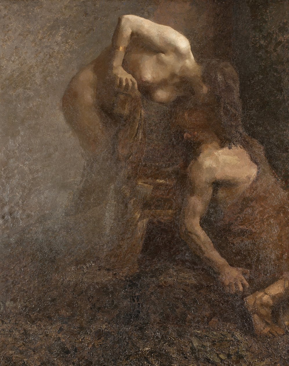 ジュゼッペ-アミザーニ（1879-1941）による豪華なクレオパトラの絵画 サイズ210x190センチメートル Medeパラッツォコムナーレ 作： ジュゼッペ・アミサニ