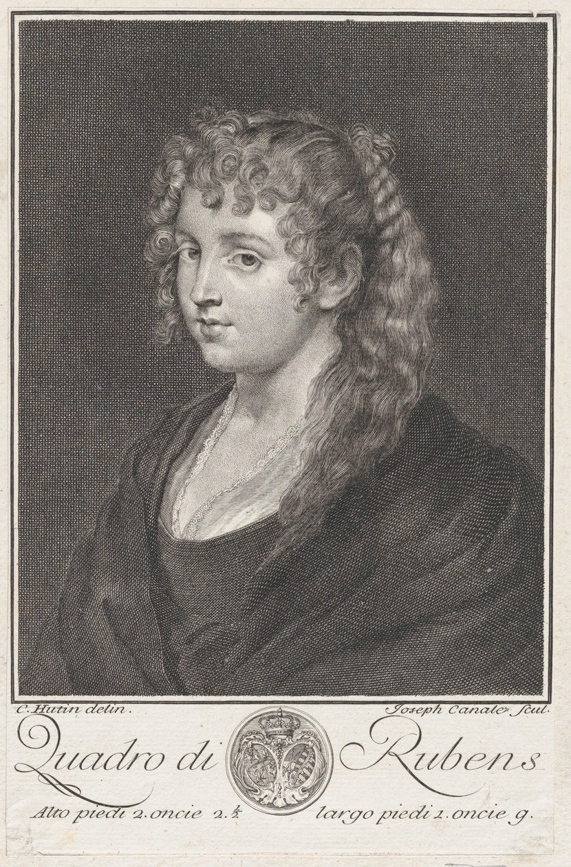 若い女性の肖像、カリフォルニア州。 1745-76。 作： ジュゼッペカナーレ