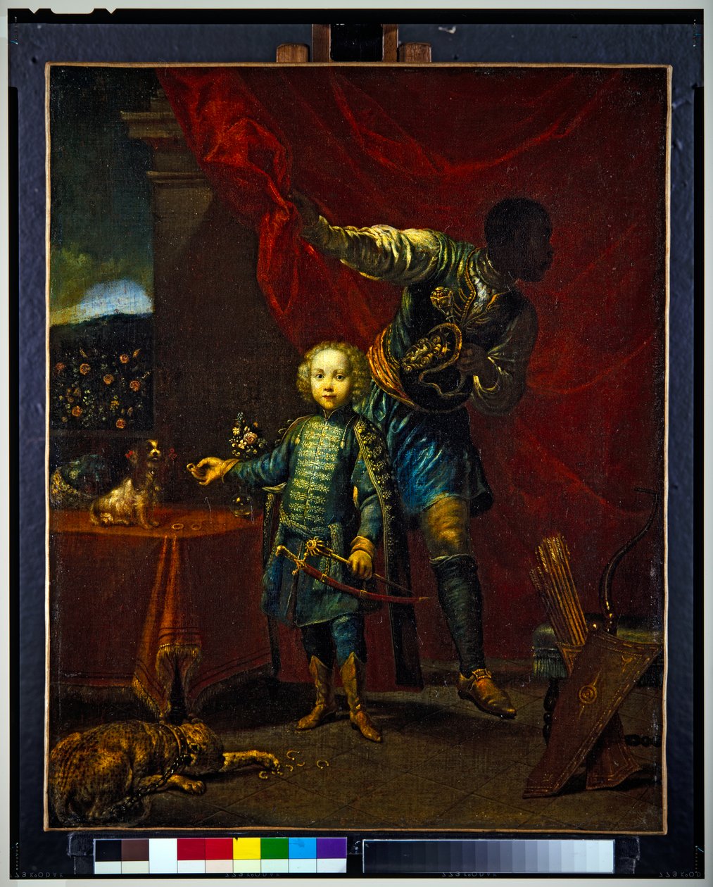 ヨハン・パールフィ将軍の息子と言われる少年の肖像（絵画） 作： ジュゼッペ・マリア (1665-1747) クレスピ