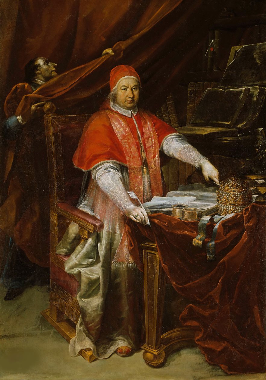 教皇ベネディクト 14 世の肖像 1675 ～ 1758 年、1740 年。 作： ジュゼッペ・マリア・クレスピ