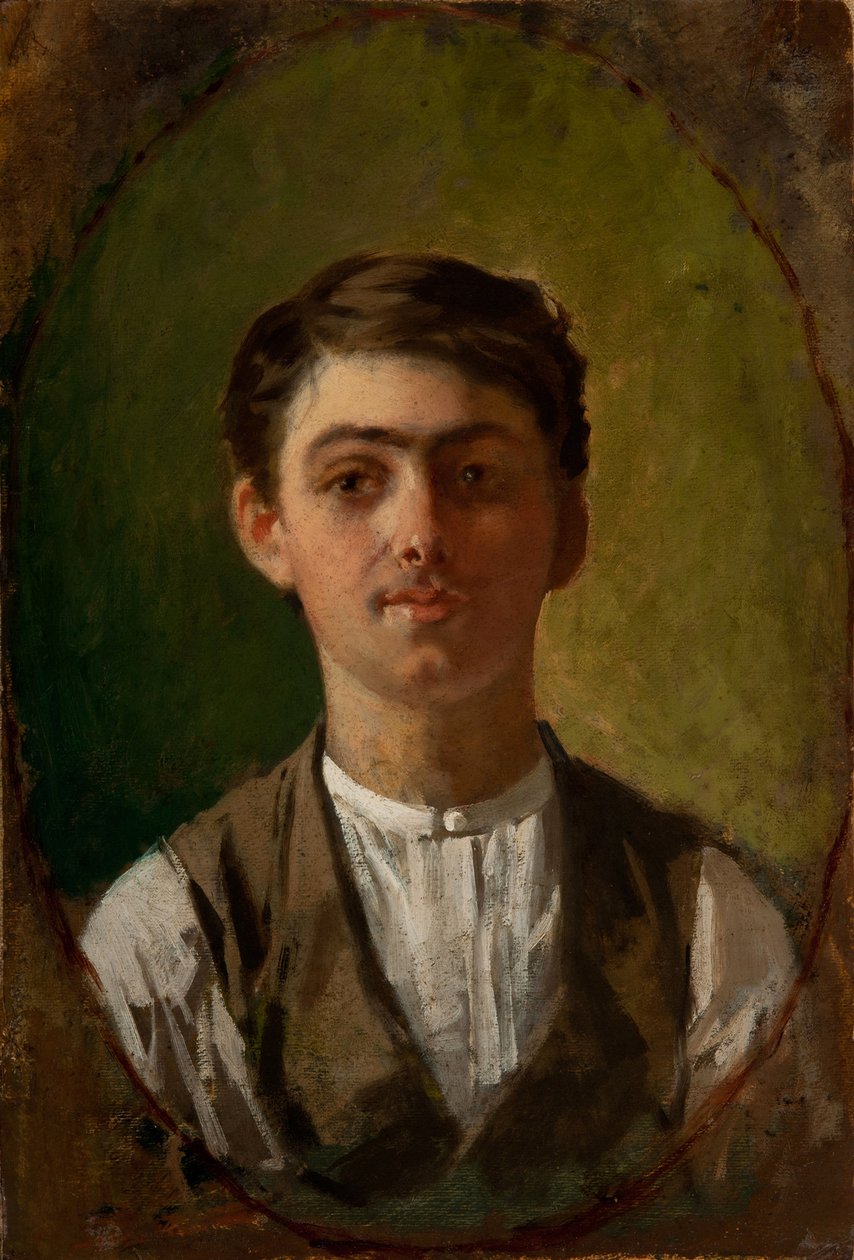自画像、1885-1886。 作： ジュゼッペペリッツァダヴォルペド