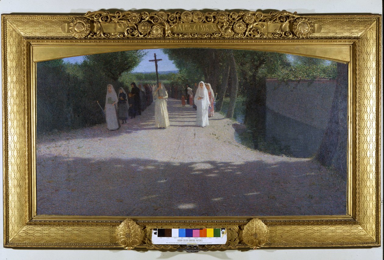 行列です。ジョバンニ・ペッリッツァ・ダ・ボルペド（1868-1907）の絵画 作： ジュゼッペペリッツァダヴォルペド