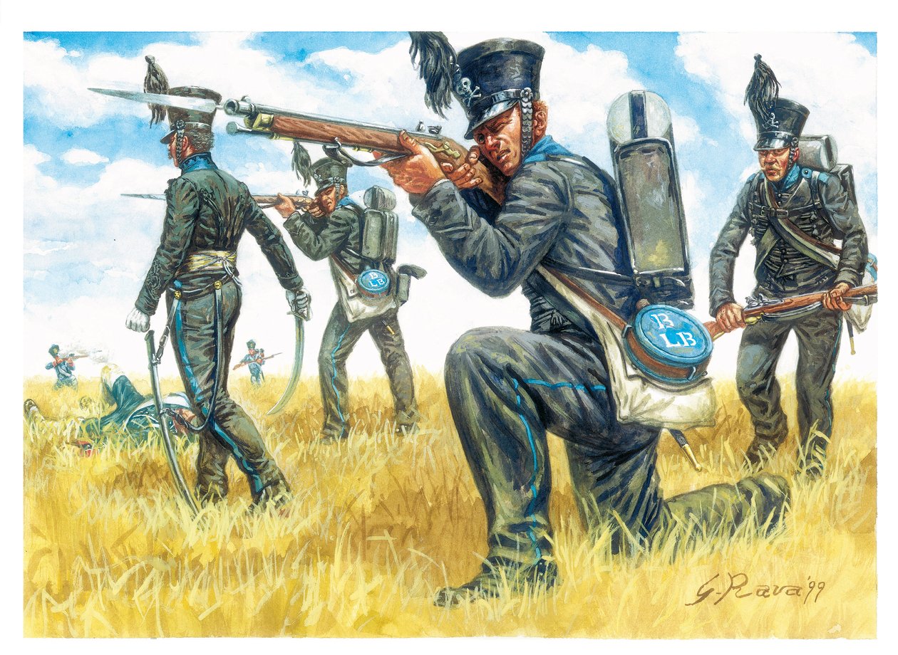 送料無料　希少軍盃　海軍　騎兵　近衛歩兵　近衛野砲 第一帝政期：黒衣のブラウンシュヴァイク兵の歩兵連隊 - 第一帝政期