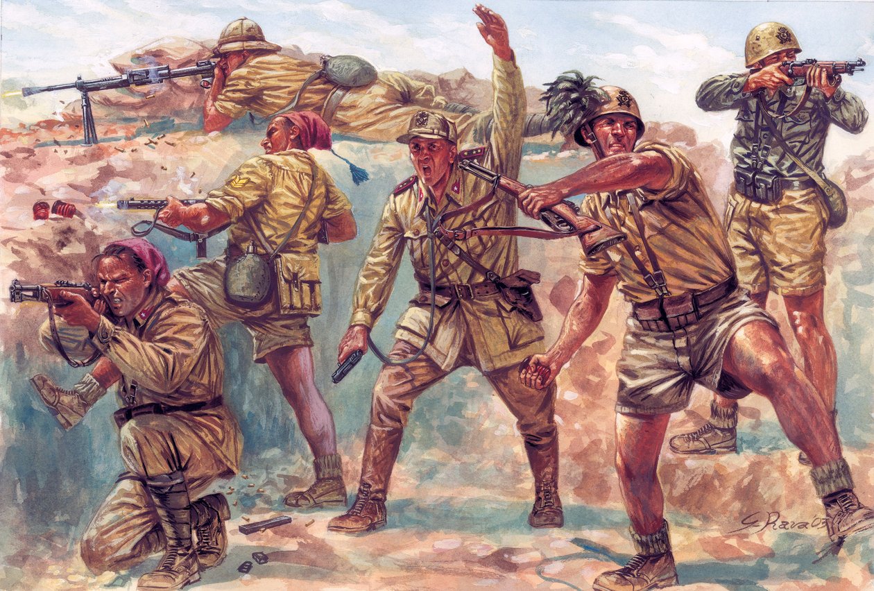 WW2ファシスト・イタリア軍 広く 熱帯服上衣(ベルサリエリ徽章)+