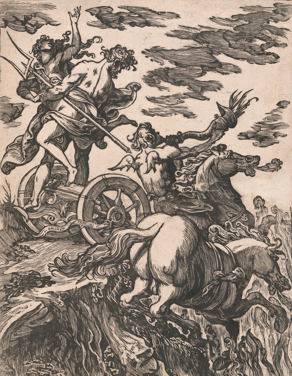 ペルセポネのレイプと冥王星の右側、1590 年から 1607 年。 作： ジュゼッペ・スコラーリ