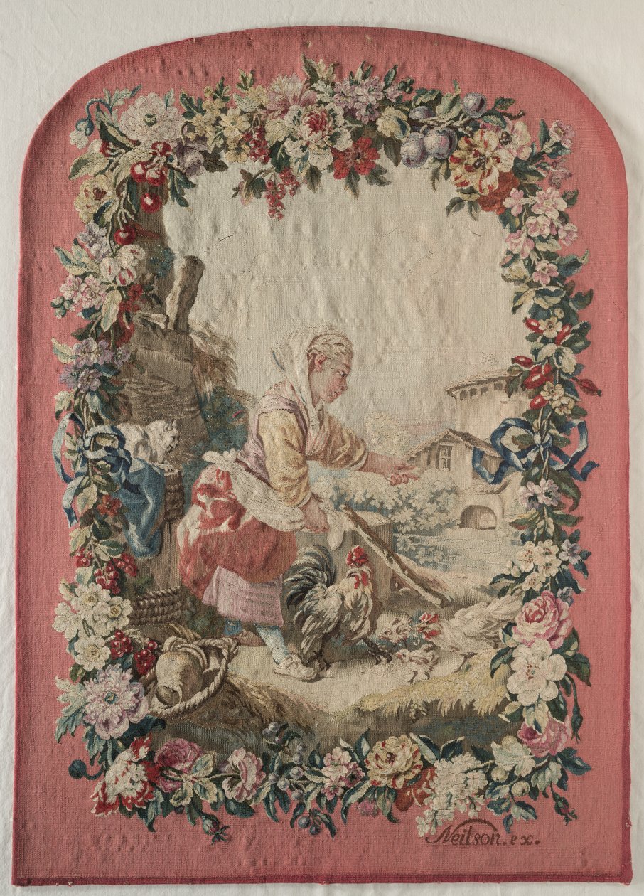ファイアスクリーンパネル、c。 1775年。 作： タペストリージャックニールソン