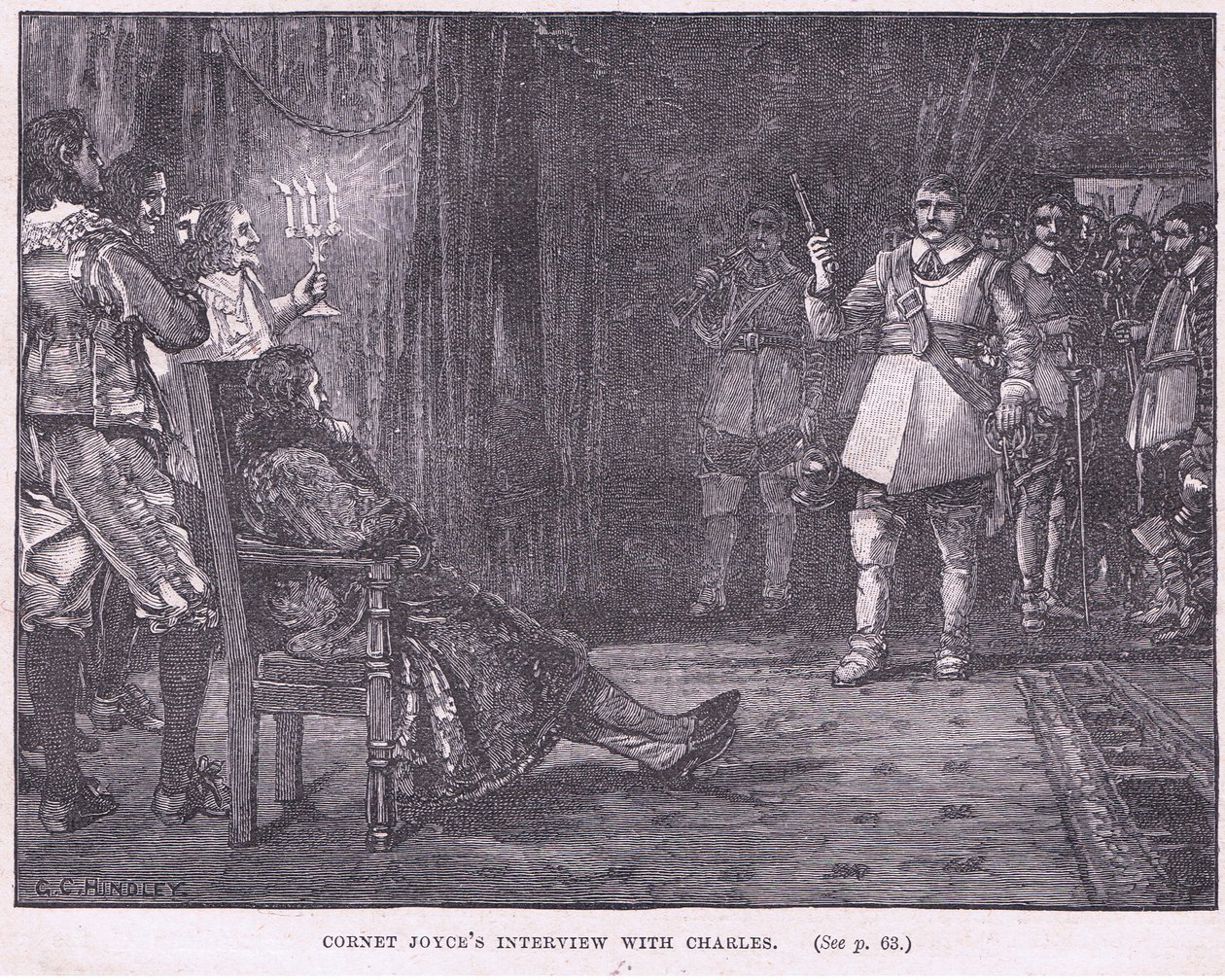 Cornet JoyceのCharles I AD 1647へのインタビュー 作： ゴッドフリーC.ヒンドレー
