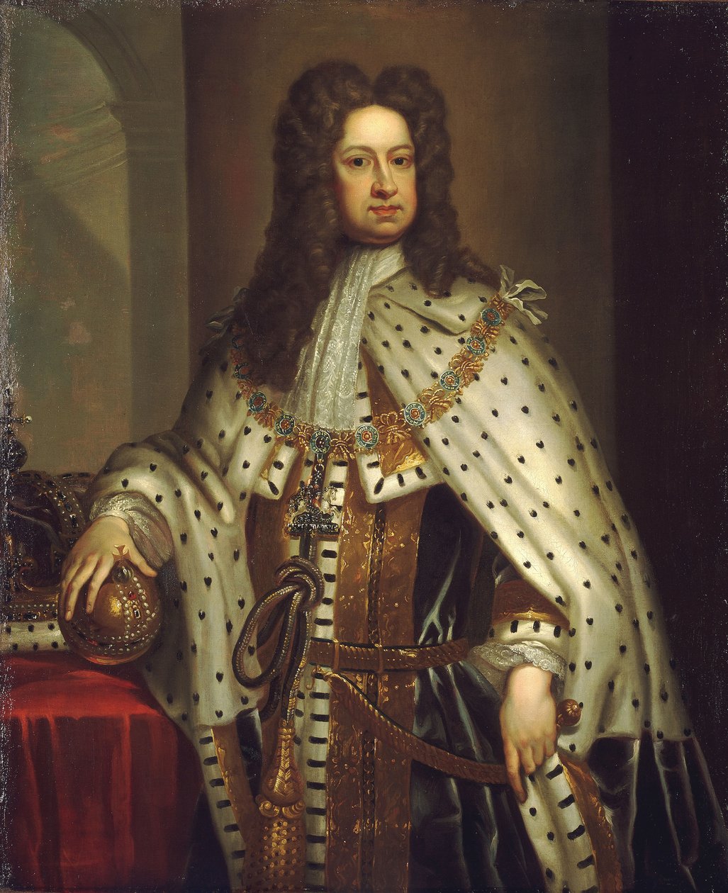 ジョージ1世（1660-1727） 1714年頃 油彩・カンヴァス 作： ゴッドフリー・ネラー