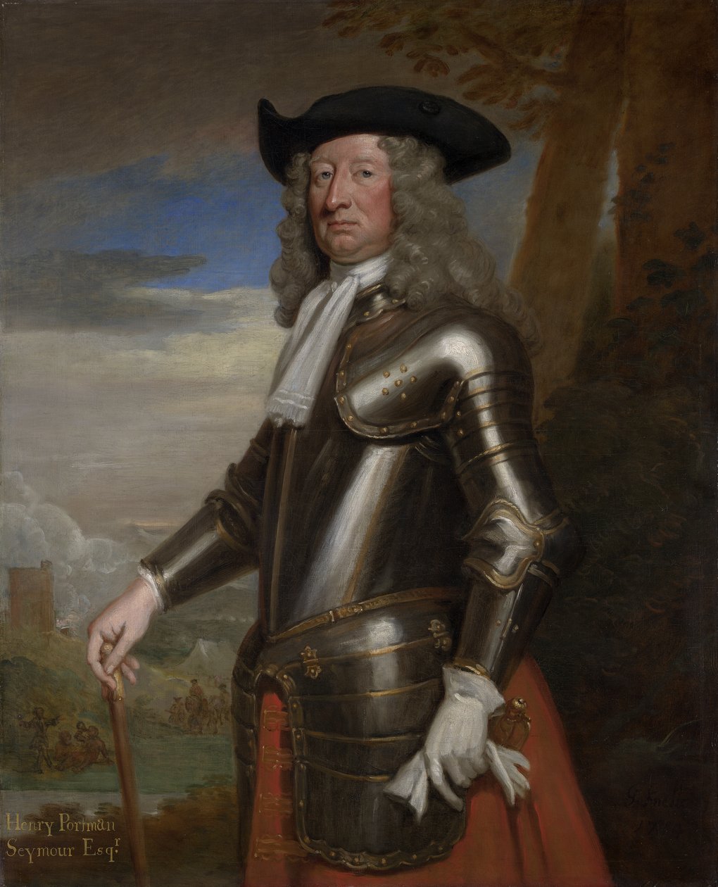 ヘンリー・シーモア・ポートマン（c.1637-1728）1714（帆布に油彩） 作： ゴッドフリー・ネラー