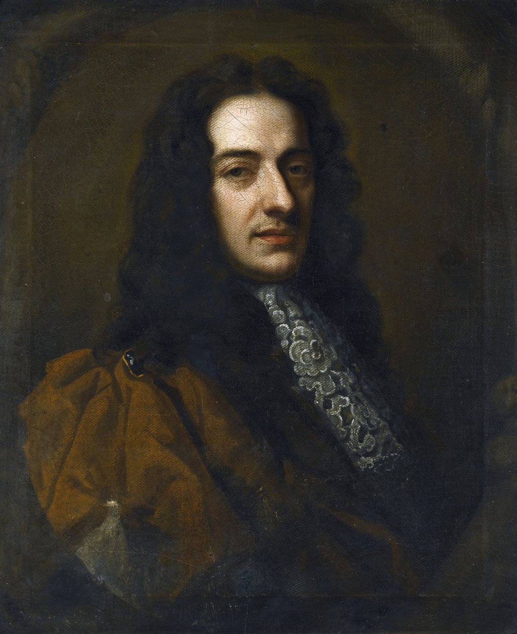 ヴァイオリニストで作曲家のニコラ・マッテイ（Matheis, vers 1670-1698）のポートレート、ネラー、サー・ゴットフリー（1646-1723）。油彩・キャンバス、サイズ：76x65 作： ゴッドフリー・ネラー