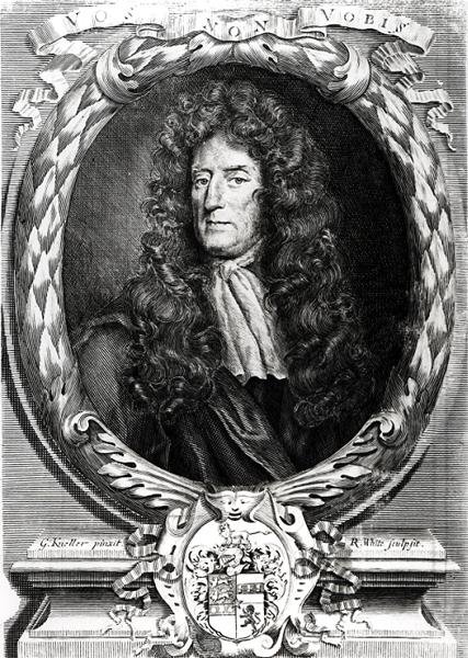 ロジャー・レストランジェ卿の肖像（1616-1704） 作： ネラー後のゴッドフリー