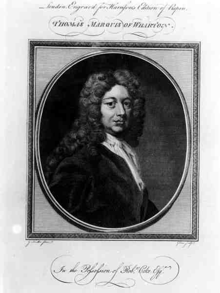 ジョンゴールダー（1729-95）によって彫刻されたトーマスウォートンの肖像、最初のウォートン侯爵（1648-1715） 作： ネラー後のゴッドフリー