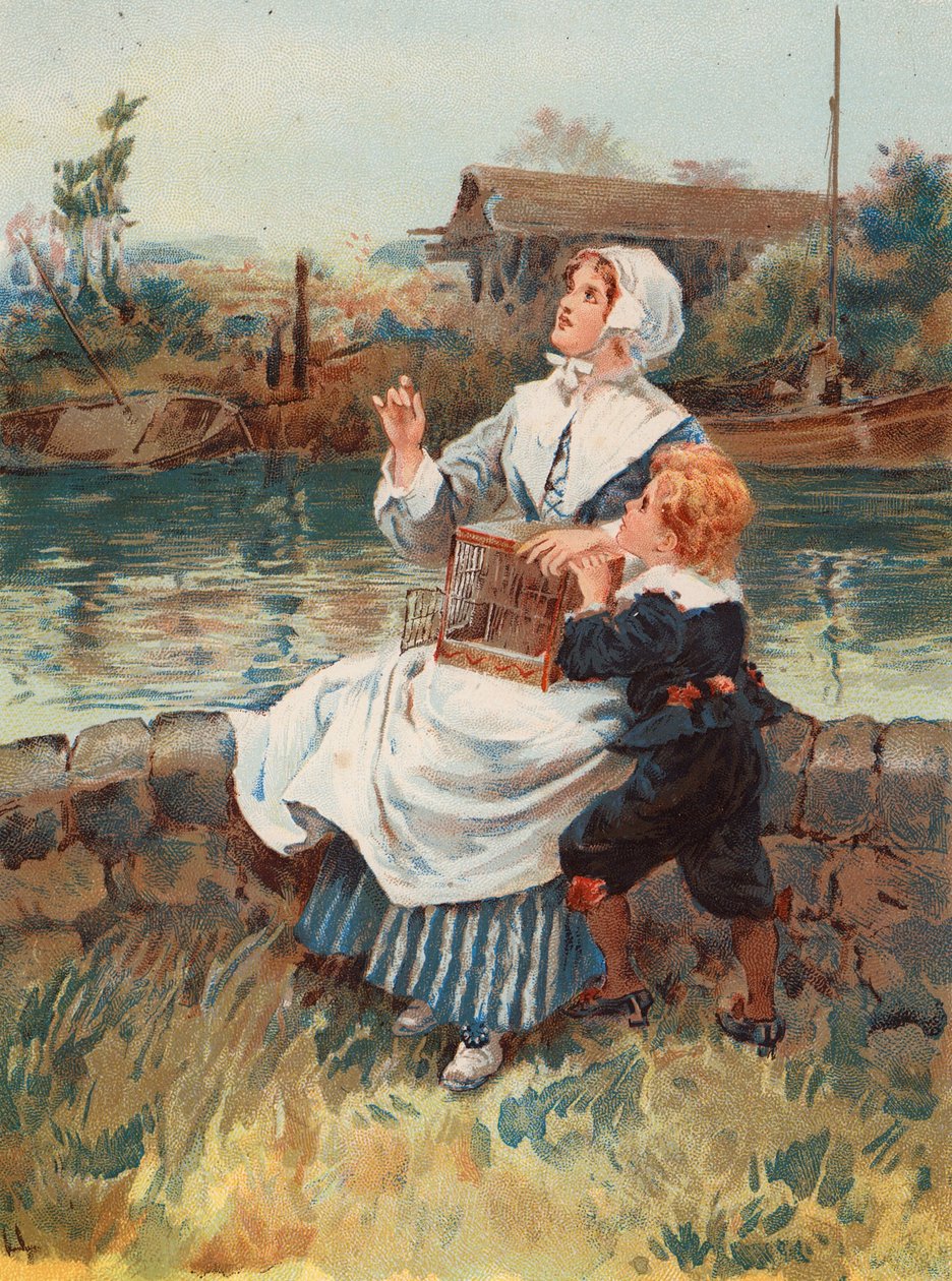 リバティ（カラーリトグラフ） 作： ゴードン・フレデリック（後）・ブラウン