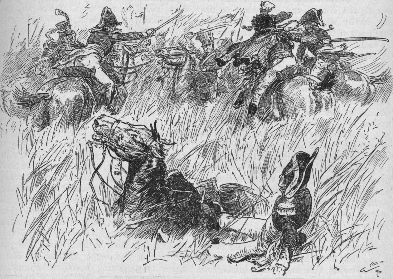 将軍の馬が溝に落ちた、1896、1902 作： ゴードンフレデリックブラウン