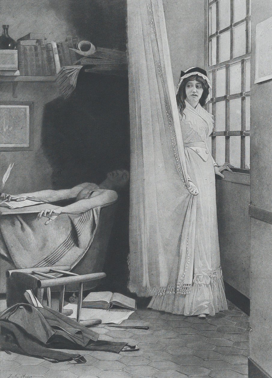 シャルロット・コルデー、1890年。 作： Goupil and Co