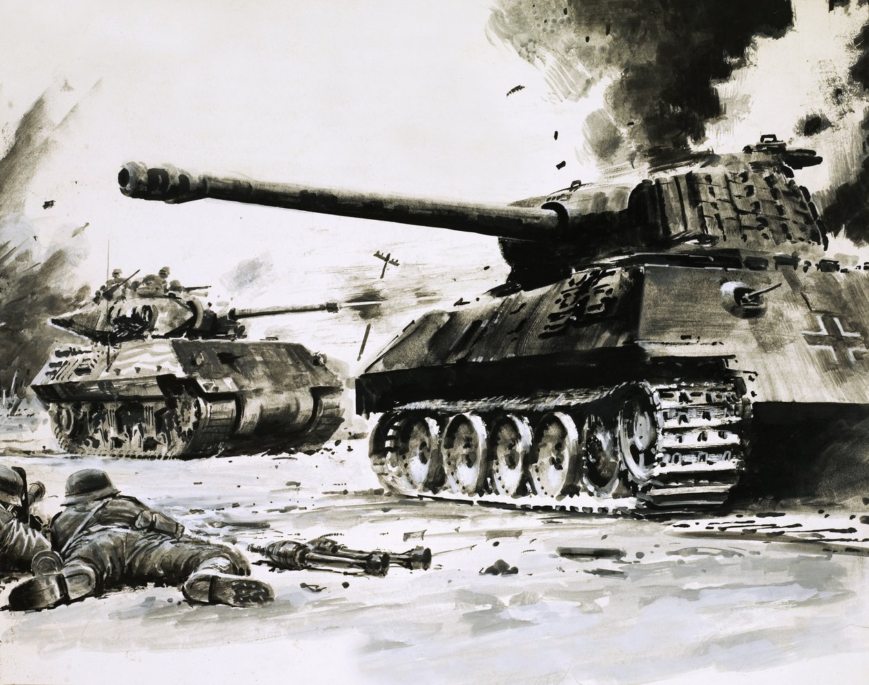 路上の戦車 作： グラハム・コトン