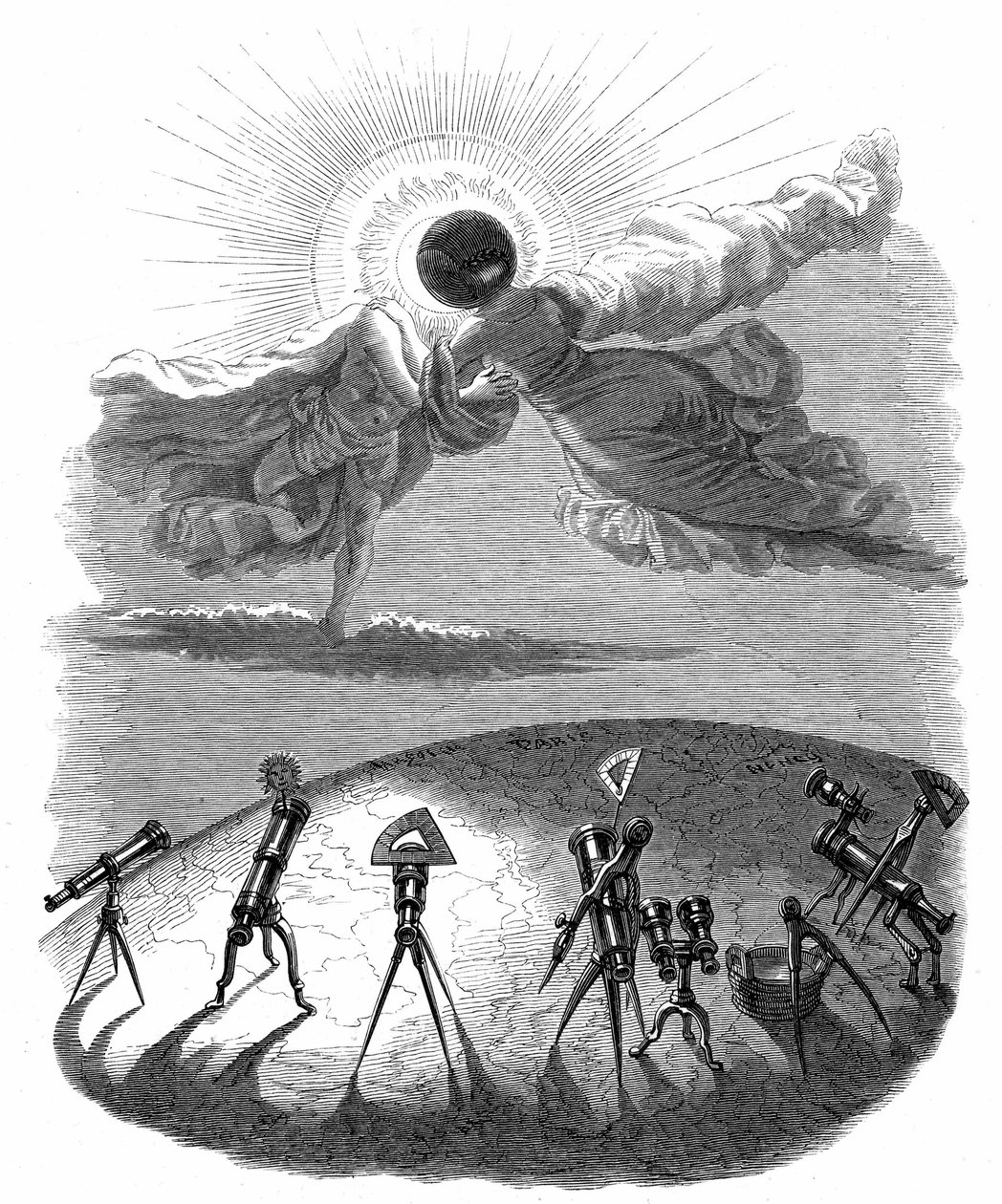 アンリ・フルニエによる小説『Un Autre Monde』の挿絵 作： グランヴィル (1803-47)