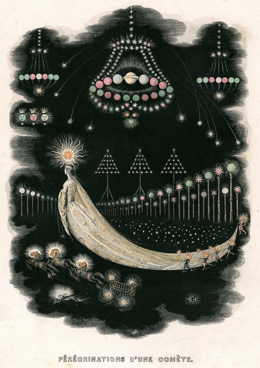 アンリ・フルニエによる小説『Un Autre Monde』の挿絵 作： グランヴィル (1803-47)