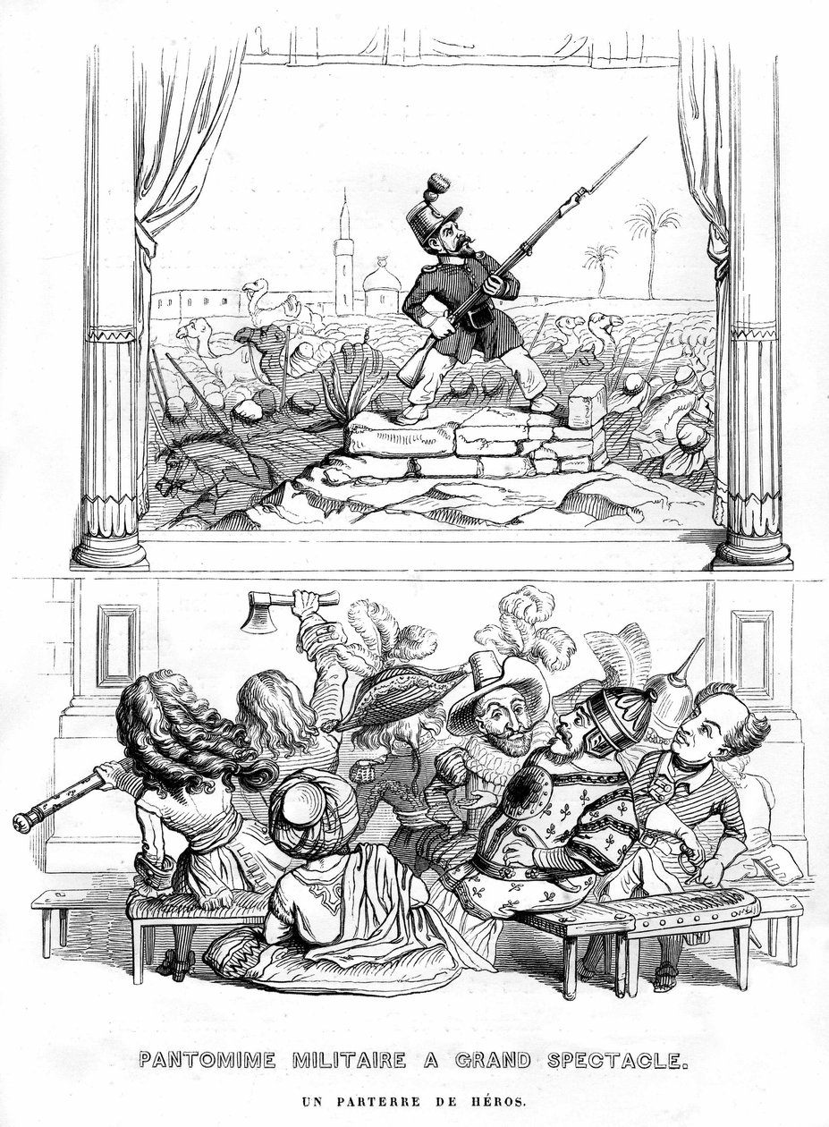 アンリ・フルニエによる小説『Un Autre Monde』の挿絵 作： グランヴィル (1803-47)