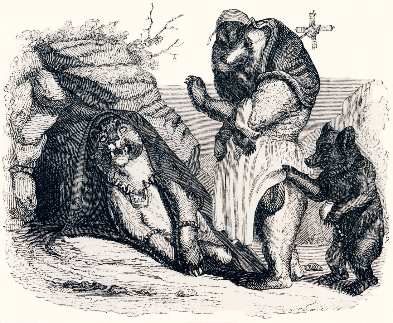 獅子舞と熊（La lionne et l