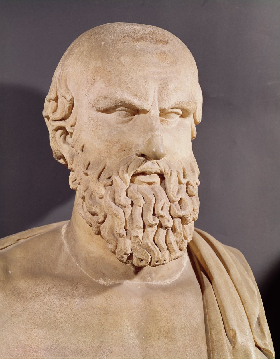 エスキリュスの胸像（紀元前525年〜456年頃） 作： ギリシャ語