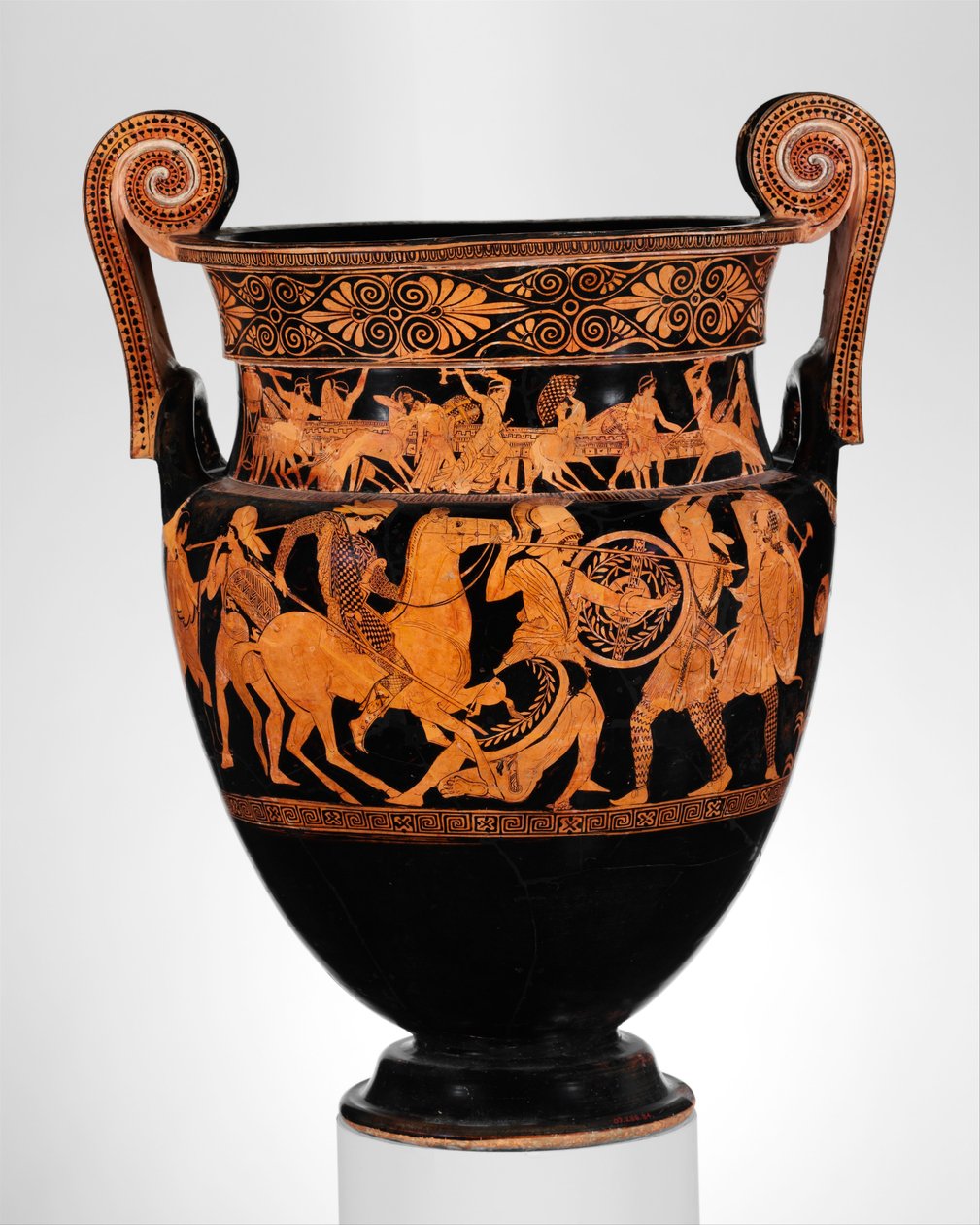 テラコッタヴォリュートクラテル、紀元前450年頃（テラコッタ） 作： ギリシャ語