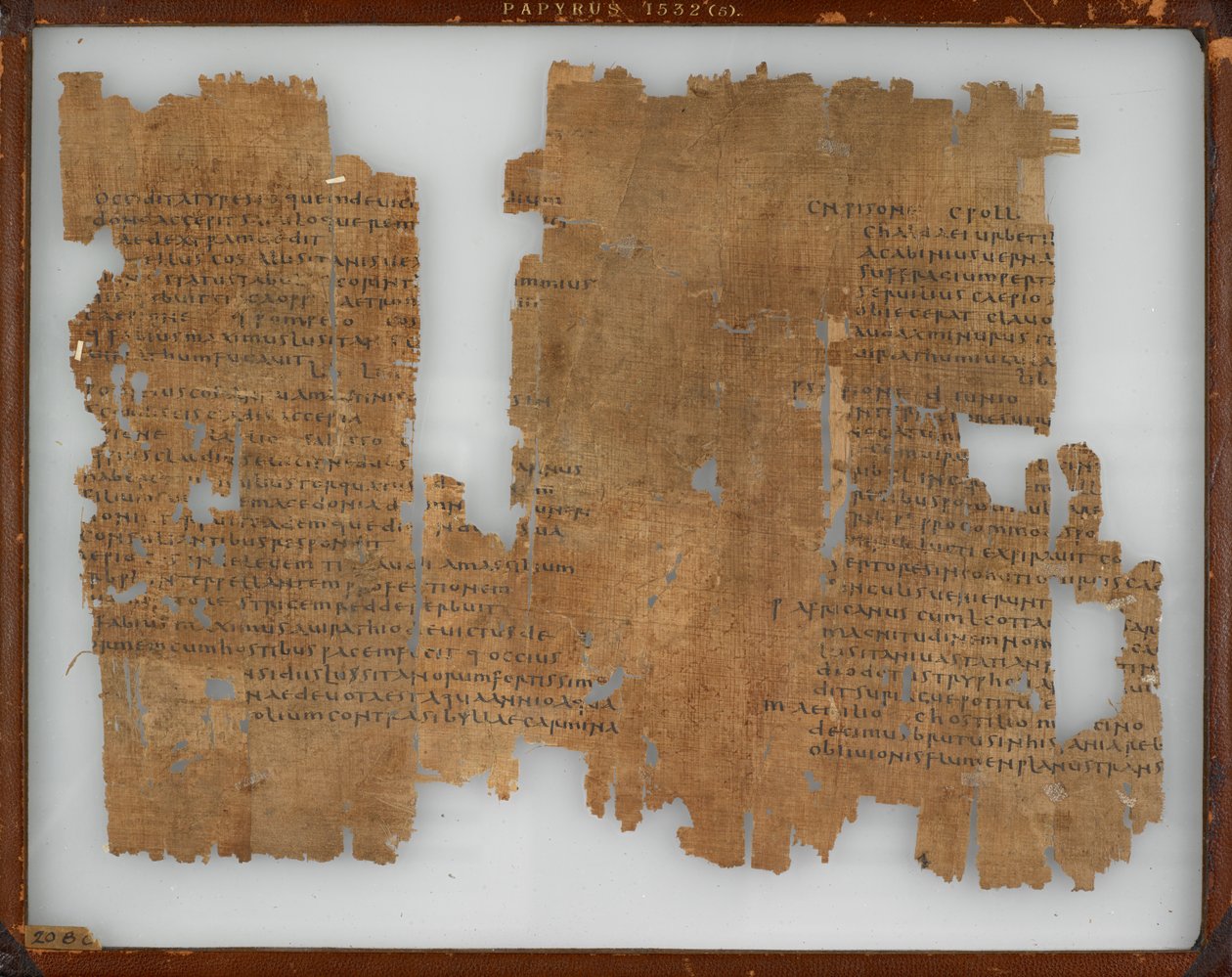 Papyrus 1532 (5)、リウィウスの縮図、3 ～ 4 世紀 作： ギリシャ語学校