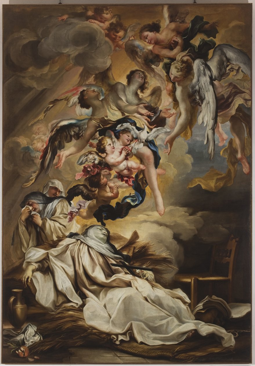 Death of Saint Scholastica, c.1700 (oil on canvas)   1458174   ja       japanese Successfully Translated  Original: Mahaparinirvana Sutra (Daboniepan Jing) Ch. 22 (ink on paper) Translat: Mahaparinirvana Sutra (Daboniepan Jing) Ch. 22 (ink on paper) 145003 作： グレゴリオ・デフェラーリ