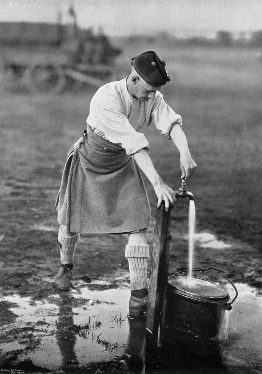 キャンプのように、水を得る、1896 作： グレゴリーとCo