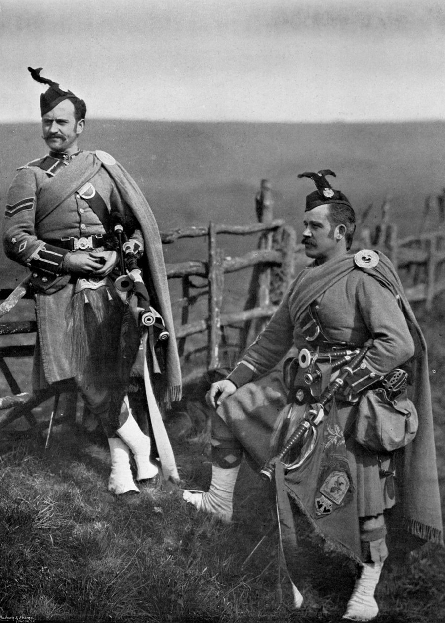 1896年にロンドンスコットランドのパイプメジャーリースとコーポラルパイパーリース 作： グレゴリーとCo