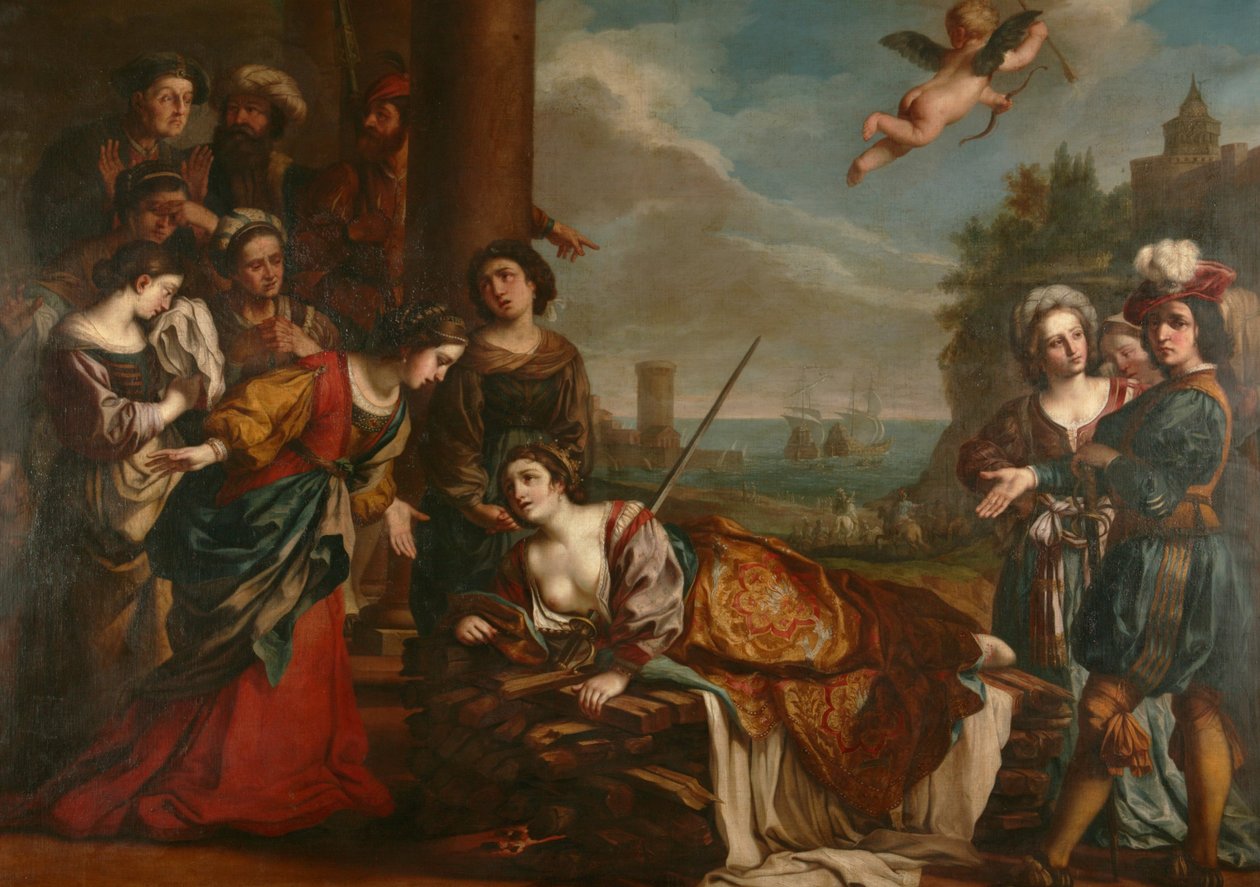 ディドの死 作： グエルチーノ（1591-1666）（後）