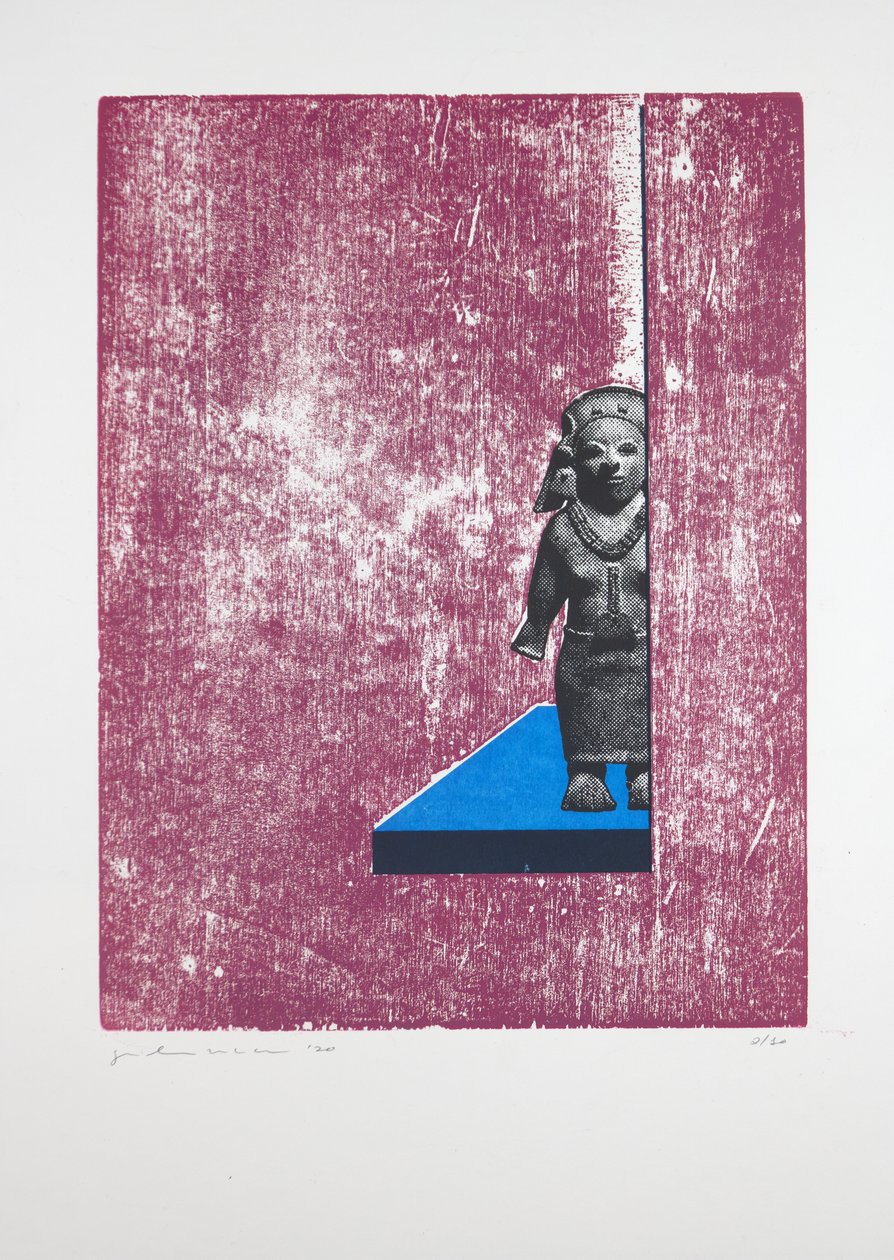 Invisible Room Nº1, 2019（木版画、シルクスクリーン） 作： ギルヘルム・ポンテス