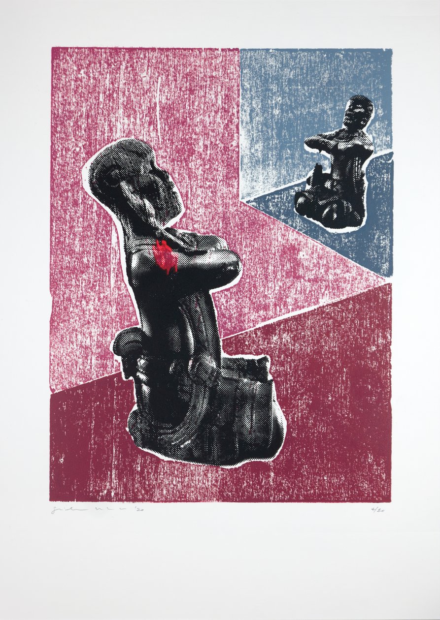 Invisible Room nº7, Megalomania, 2019（木版画、シルクスクリーン） 作： ギルヘルム・ポンテス