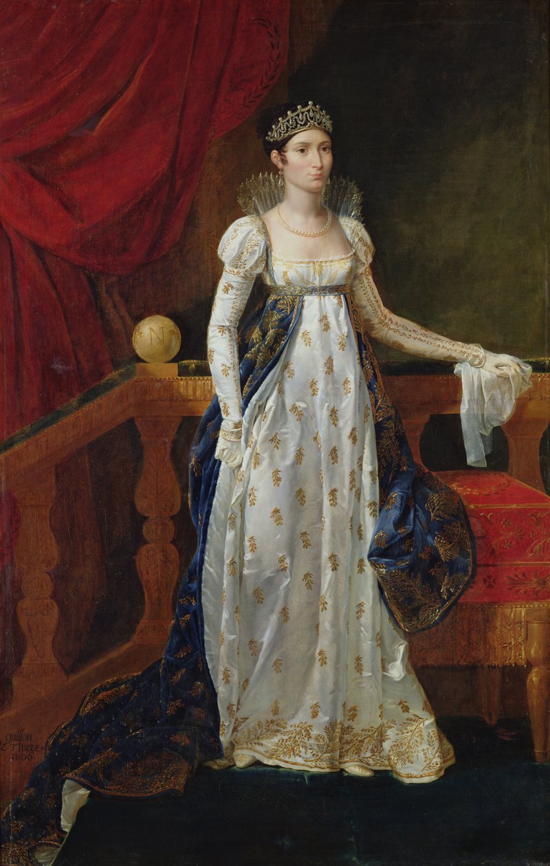 Elisa Bonaparte（1777-1820）バッキオッチ王女、1806 作： ギヨーム・ギヨン・レティエール