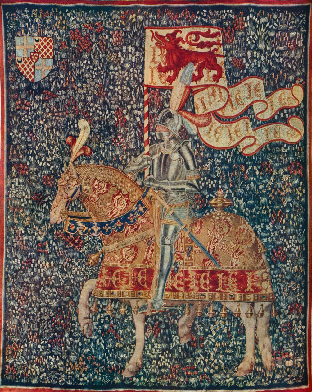 「ジャン・ド・ダイヨンの腕を持つ騎士」、c1480 1946 作： ギヨーム・デスレマルクス