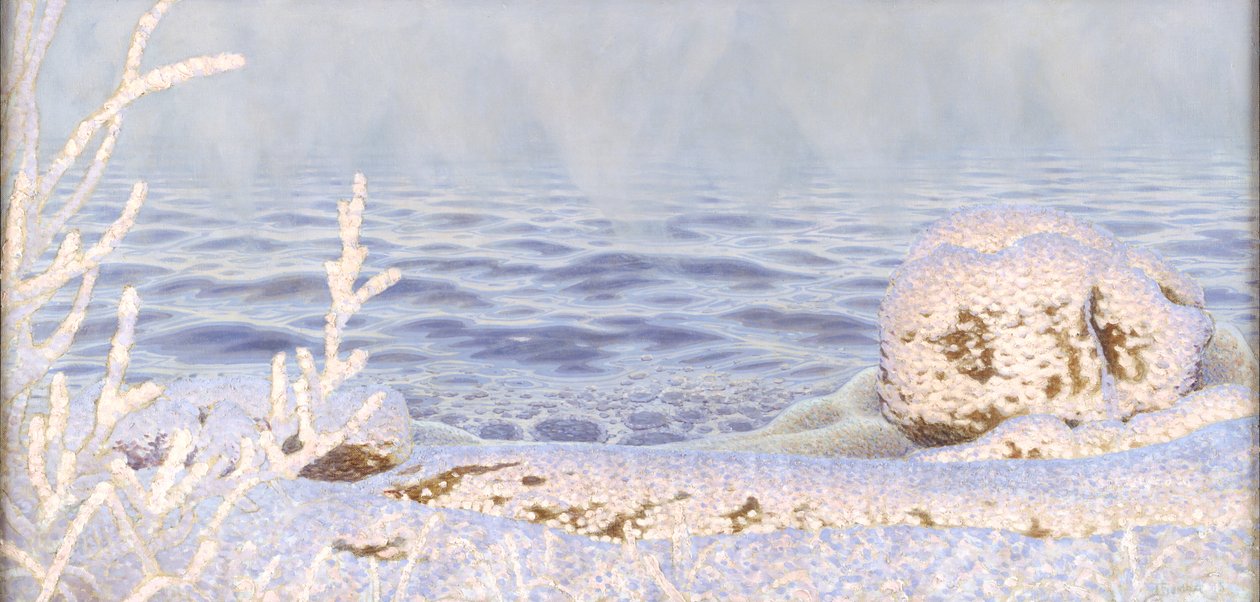 水上での最初の冷気 作： Gustaf Fjaestad