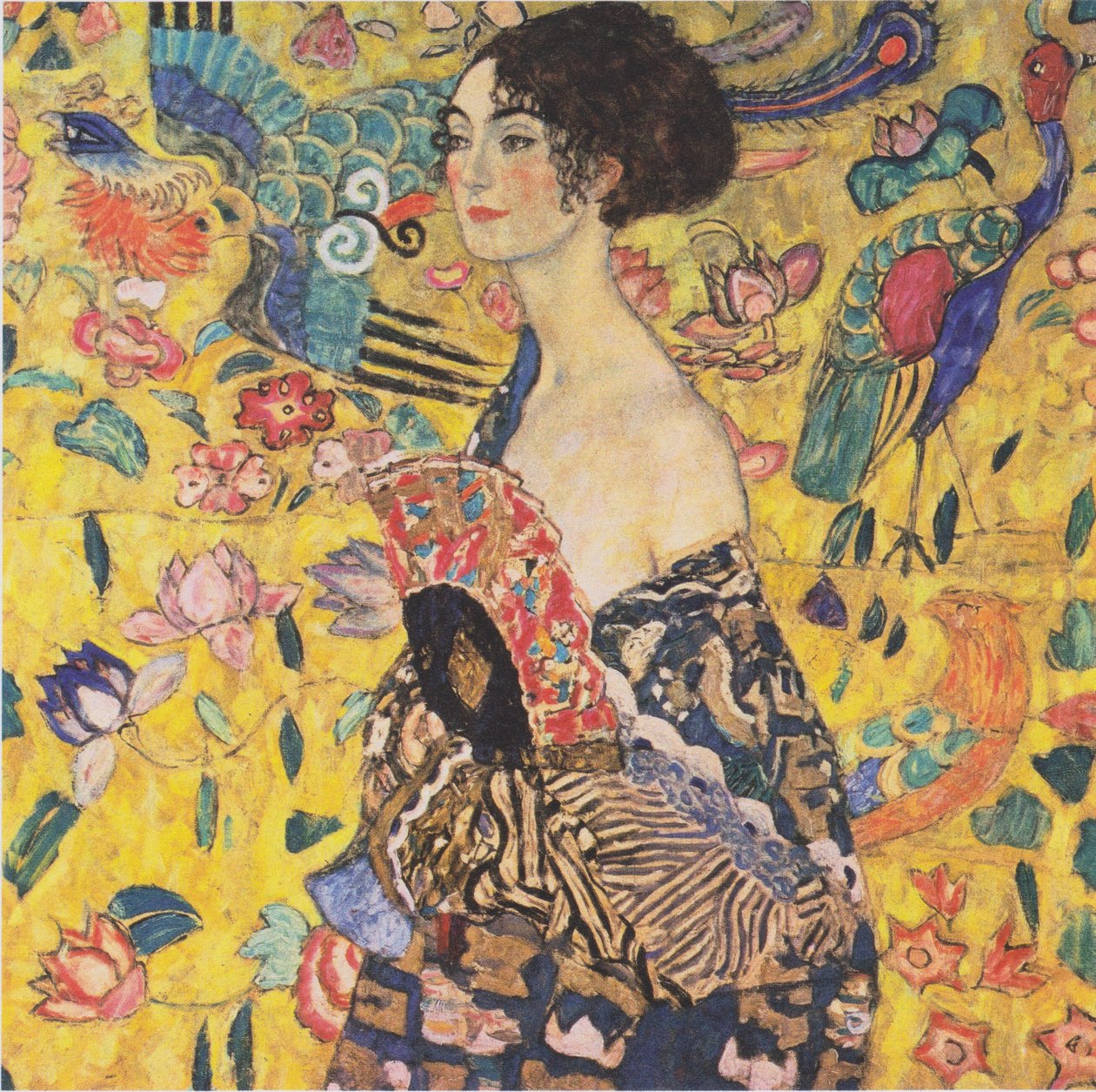 ファンを持つ女性 作： グスタフ・クリムト
