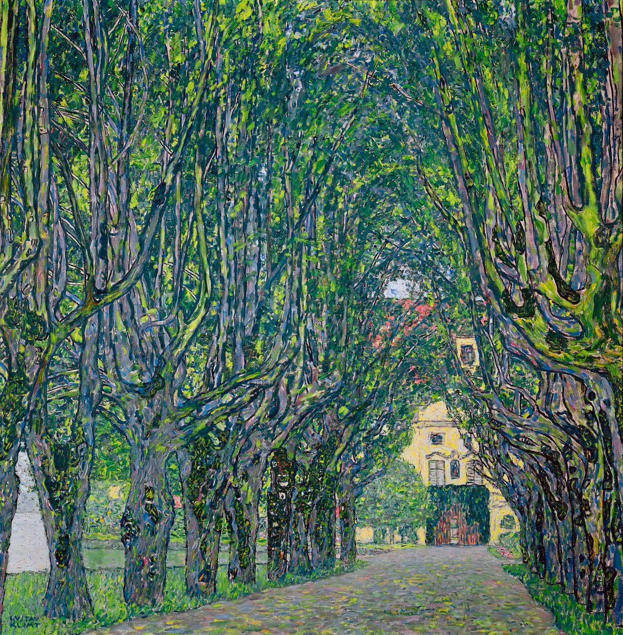 カンマー城公園の並木道、1912年