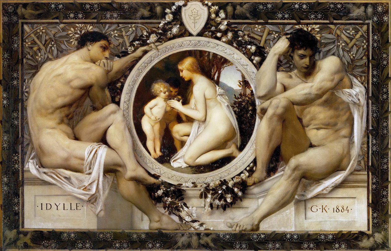 イディール - クリムト、グスタフ (1862-1918) - 1884 - 油彩・キャンバス - 49,5x73,5 - ウィーン美術館 作： グスタフ・クリムト