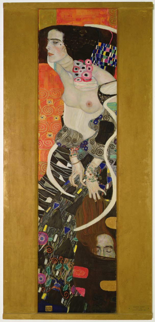 ジュディスII（サロメ）1909年（キャンバスに油彩） 作： グスタフ・クリムト