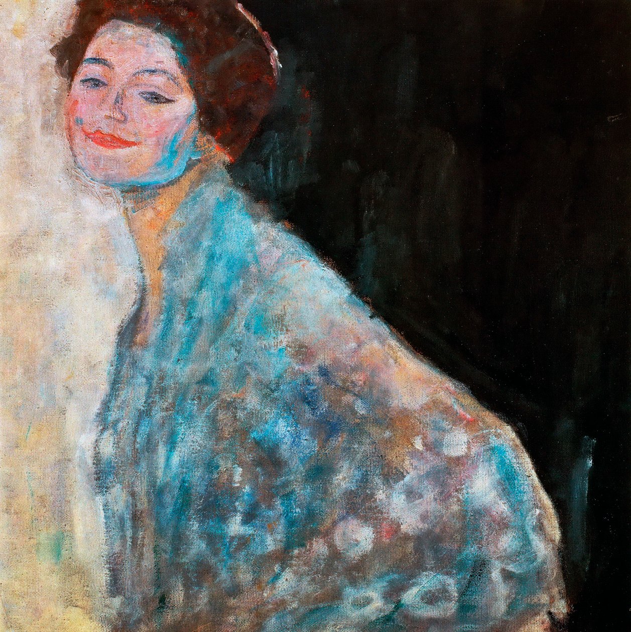 1917年に完成していない白い女性の肖像 作： グスタフ・クリムト