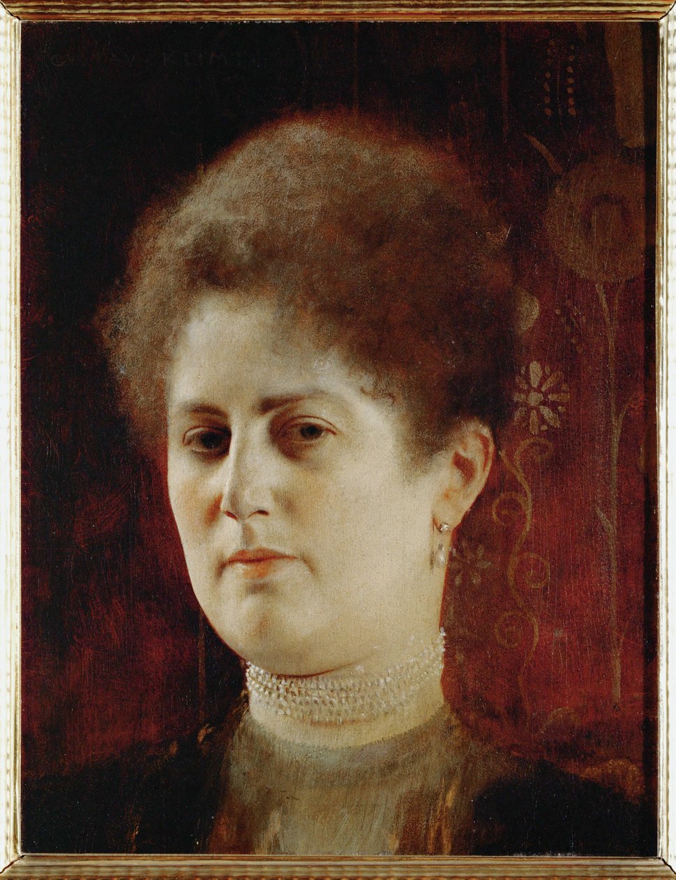 婦人の肖像 1894年頃 油彩・木 作： グスタフ・クリムト