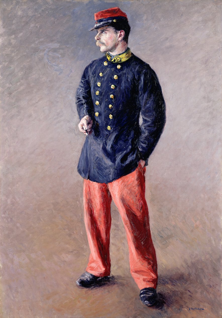 兵士、1881 作： グスタフ・カイユボット
