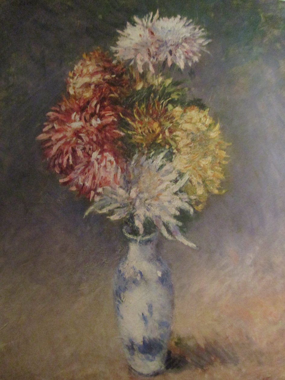 花瓶の菊（1893） 作： グスタフ・カイユボット