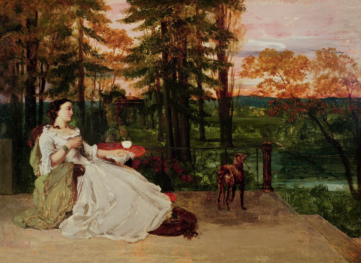フランクフルトの女（1858年） 作： ギュスターヴ・クールベ