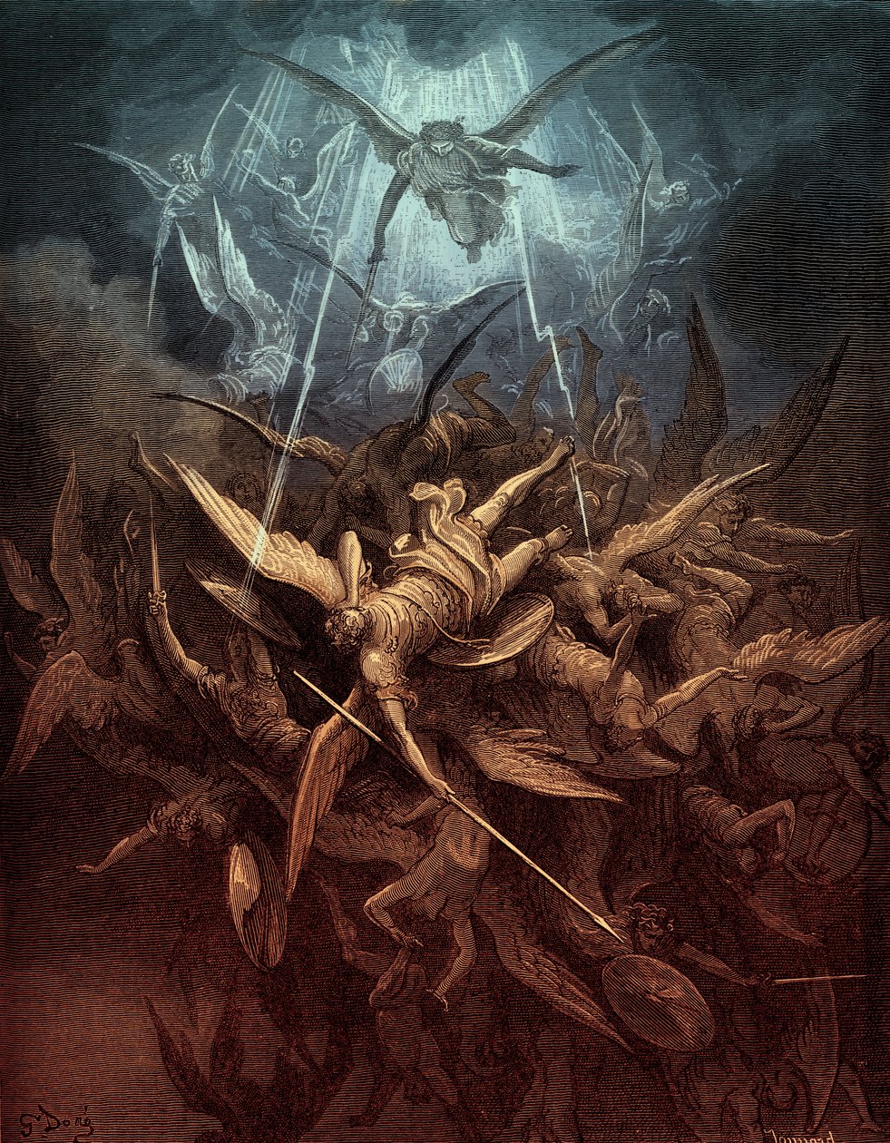 Paradise Lost：反逆者の天使の堕落 作： ギュスターヴ・ドレ