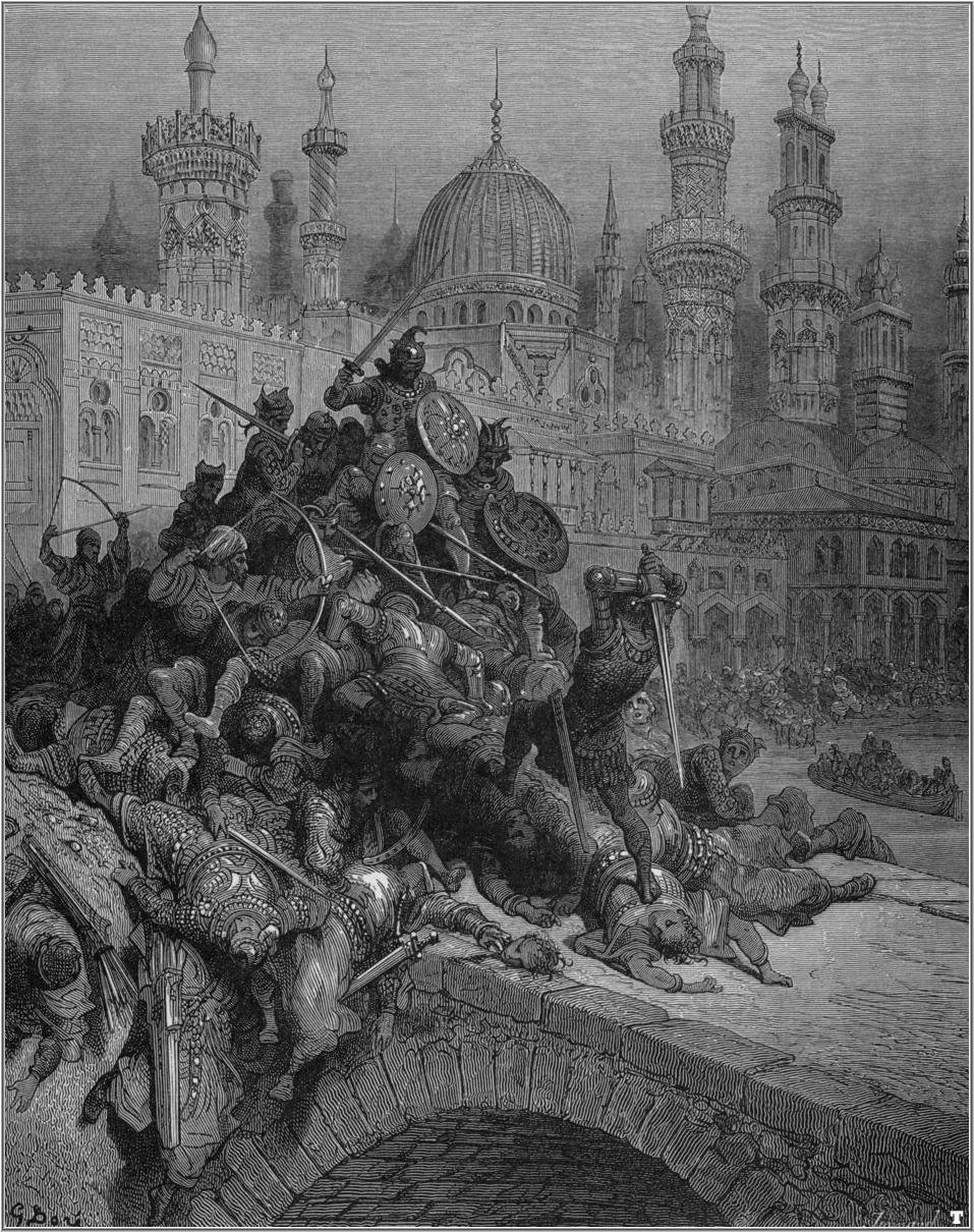 Ludovico Ariostoの「Orlando Furioso」のイラスト。 作： ギュスターヴ・ドレ