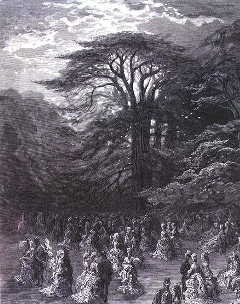 William Blanchard Jerrold (1826-84)著、Stephane Pannemaker (1847-1930)画の「London, a Pilgrimage」より、Chiswick Fete。1872年に出版されたものです。 作： ギュスターブ（後）ドレ